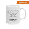 Personalized Great Smoky Mountains Couple Mug | Custom Names & Date Mountain Coffee Cup