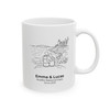 Personalized Acadia National Park Couple Mug | Custom Names & Date Coastal Coffee Cup