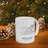Personalized Acadia National Park Couple Mug | Custom Names & Date Coastal Coffee Cup