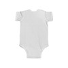 White baby onesie with Junior Ranger design