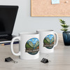 national park mug with outdoor adventure artwork