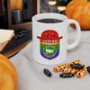 Junior Ranger Pop It style National Parks ceramic mug with colorful rainbow adventure badge design