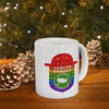 Junior Ranger Pop It style National Parks ceramic mug with colorful rainbow adventure badge design