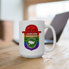 Junior Ranger Pop It style National Parks ceramic mug with colorful rainbow adventure badge design