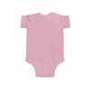 Junior Ranger Pop It rainbow badge baby bodysuit in white featuring colorful bubble-style adventure emblem for outdoor explorer infants