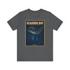 Asphalt Keauhou Bay Kona Coast Hawaii manta ray T-shirt featuring vintage-inspired MOMENT No. 008 artwork with manta rays and divers in illuminated nighttime ocean water.