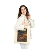 Natural cotton canvas Vieques Island Puerto Rico tote bag featuring MOMENT No. 005 wild horse artwork.