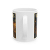 11 oz white ceramic Vieques Island Puerto Rico coffee mug featuring MOMENT No. 005 wild horse artwork.