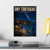 12 x 16 inch Dry Tortugas National Park matte poster featuring MOMENT No. 003 shark and nighttime fishing artwork.