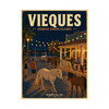 18 x 24 inch Vieques Island Puerto Rico matte poster featuring MOMENT No. 005 wild horse artwork.