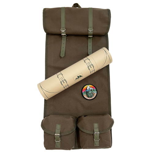 Indiana Jones Vintage Mountain Rucksack Banner with patches and badges