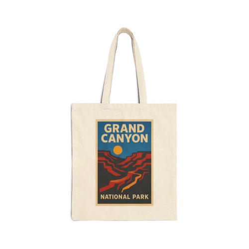 Grand Canyon Tote Bag – Retro Travel Art Vintage Canvas Carryall
