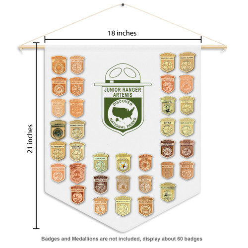 Personalized Junior Ranger Badge Banner | Custom Kids National Park Display