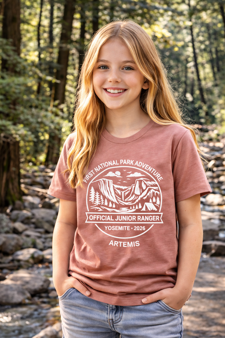 Youth Junior Ranger Yosemite t-shirt with custom name
