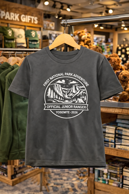 Youth camping t-shirt for outdoor adventure