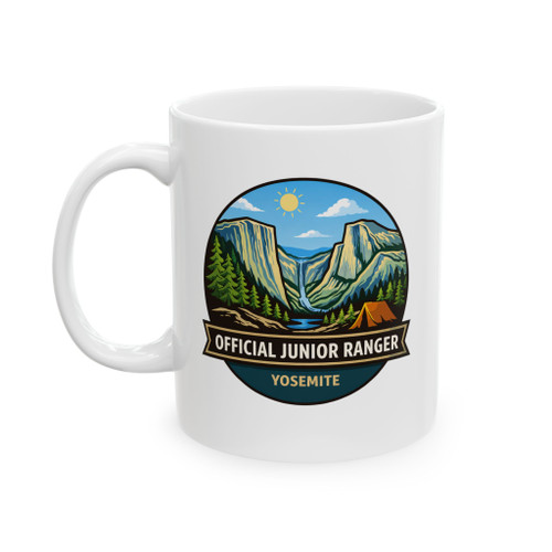 yosemite scenic coffee mug with mountain design