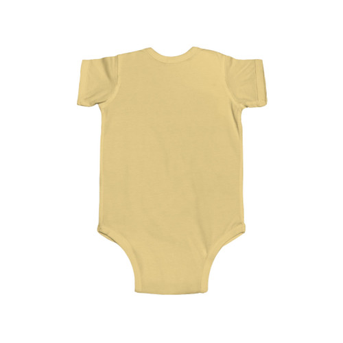 Junior Ranger Pop It rainbow badge baby bodysuit in white featuring colorful bubble-style adventure emblem for outdoor explorer infants