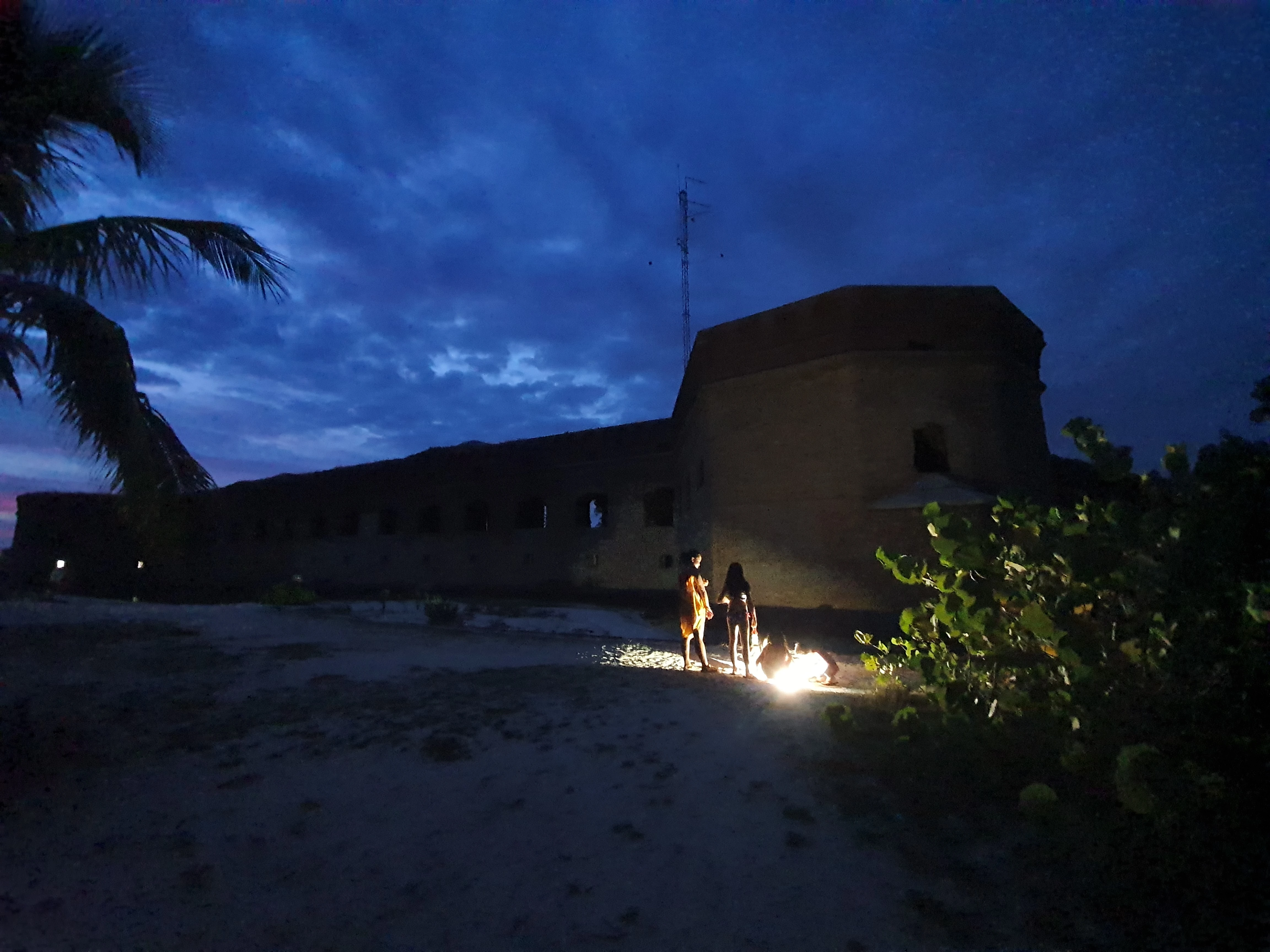 Camping at Dry Tortugas National Park Camping on the island allowed us to experience Dry Tortugas after the daytime visitors had left and the park became quiet.