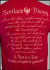 Antique Cherry Red Scotland Rising Motto short sleeve T-shirt