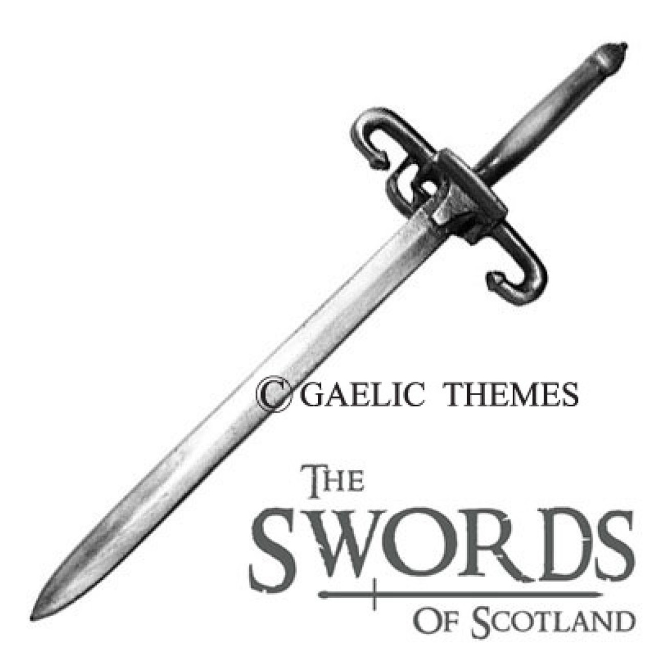 Premium Sword of State Antique Silver Kilt Pin