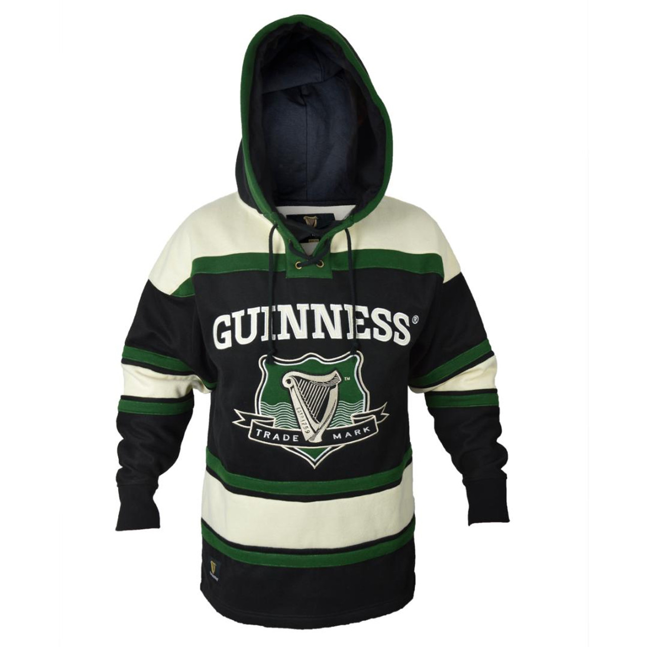 Guinness Toucan Black, Green and White Hockey Jersey