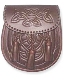 Celtic Knot Tassel - Brown