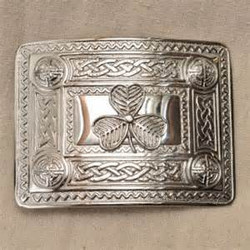 Shamrock Silver Buckle