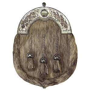 Open Cantle Bovine Fur Sporran Open Cantle Bovine Fur Sporran