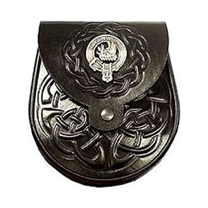 Leather Clan Crest Sporran_1 Leather Clan Crest Sporran_1