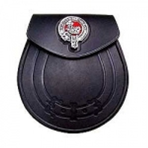 Leather Clan Crest Sporran_2 Leather Clan Crest Sporran_2