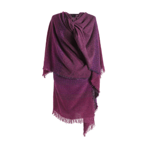 Celtic Ruana - Rich Burgundy Celtic Ruana - Rich Burgundy