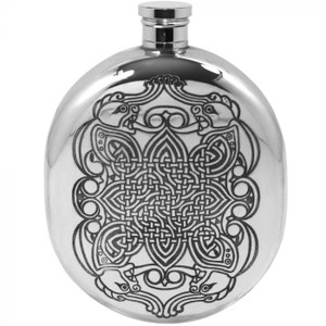 [CEL130] 6oz Pewter Hip Flask