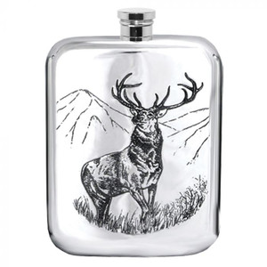 [TSF608] 6oz Pewter Hip Flask