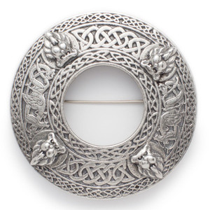 Plaid Brooch Lions Plaid Brooch Lions