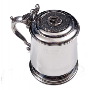 Lidded Tankard Irish Clan Crest Lidded Tankard Irish Clan Crest