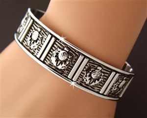 Scottish Thistle Cuff Bracelet Scottish Thistle Cuff Bracelet