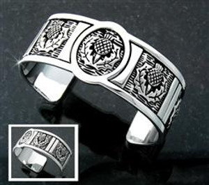 Pewter Scottish Thistle Cuff Bracelet Pewter Scottish Thistle Cuff Bracelet