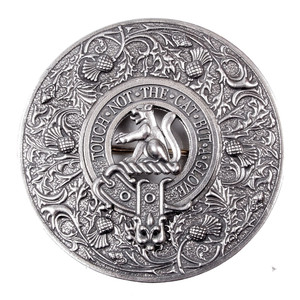 Thistle Clan Crest Plaid Brooch Thistle Clan Crest Plaid Brooch