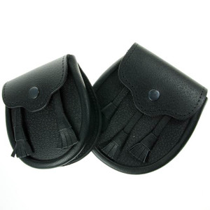 Childs Black Leather Sporran  Childs Black Leather Sporran