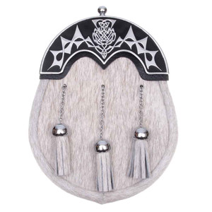 Natural Bovine Highland Saltire - Black Natural Bovine Highland Saltire - Black