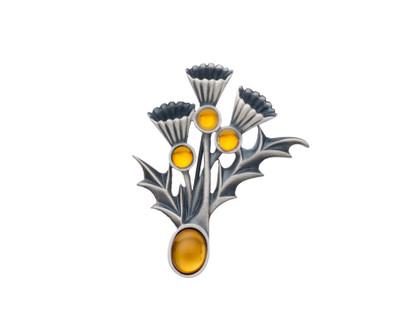 Teardrop Brooch Emerald 50
