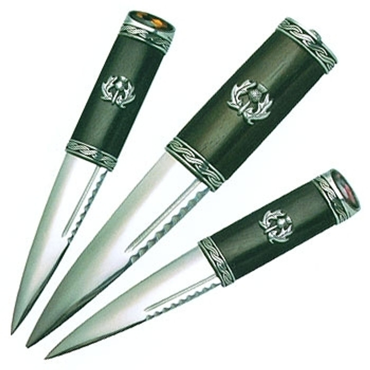 Torridon Blackwood Sgian Dubh with Plain Top