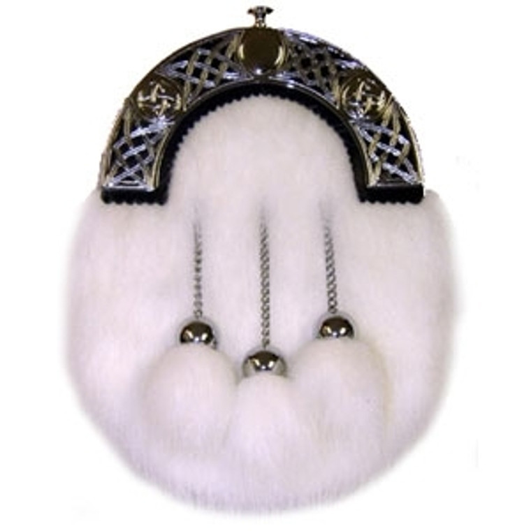 White Faux Fur Sporran