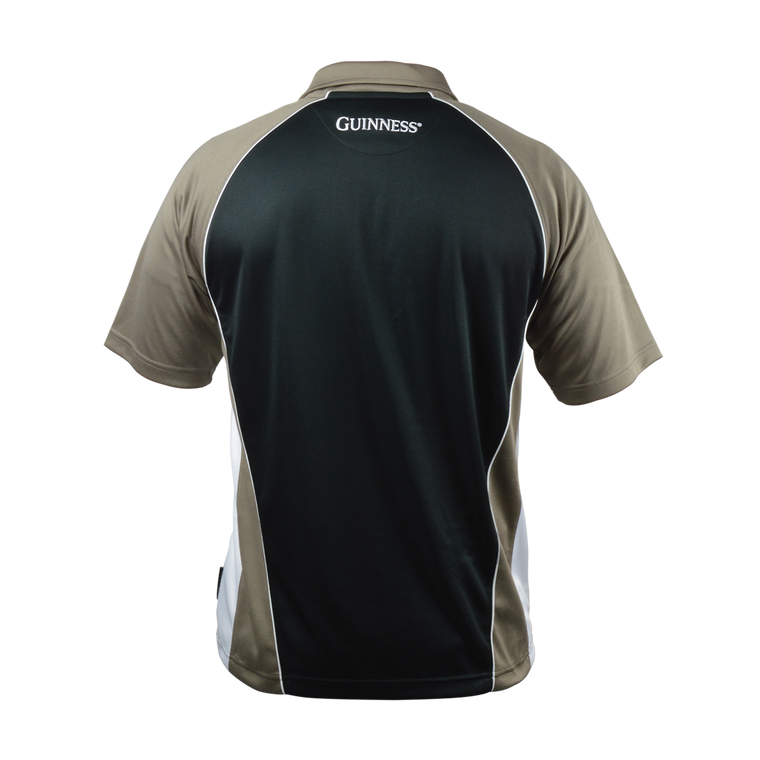 Brown Paneled Golf Shirt