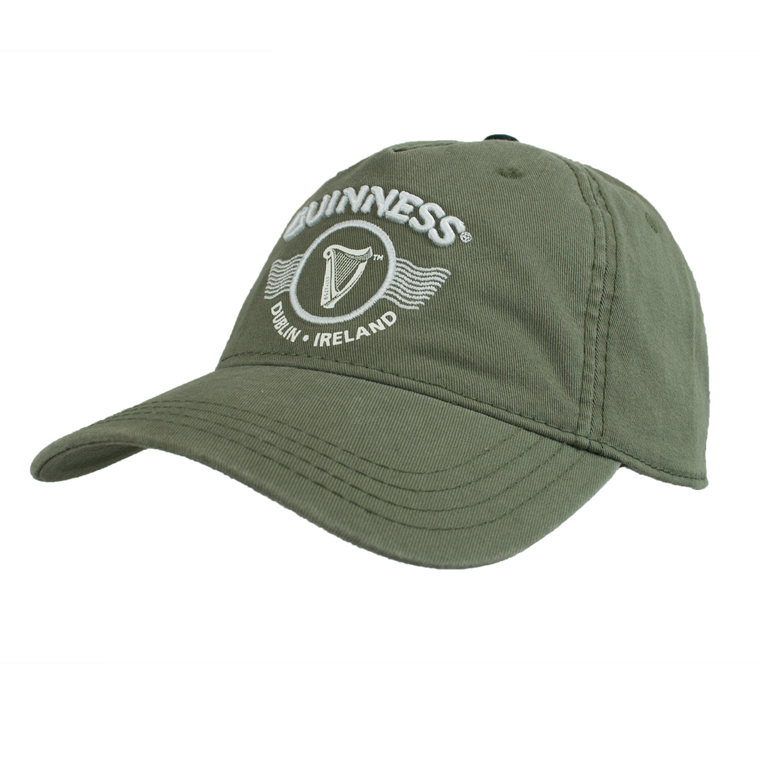 Green emb & print Cap