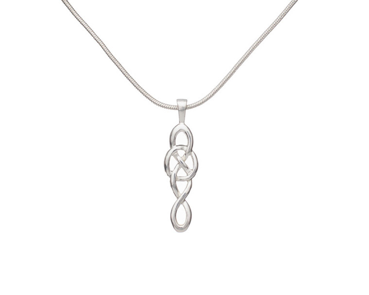 Celtic Knot Triangle Pendant 34