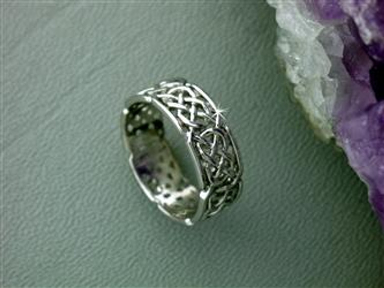 Sterling Silver Celtic Eternity Band