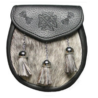 Semidress Embossed Leather Sporran