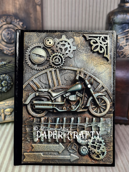 A6 Steampunk Motorbike Notebook