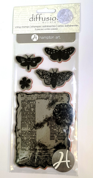 Cling Stamp Set - Hampton Art - Moths